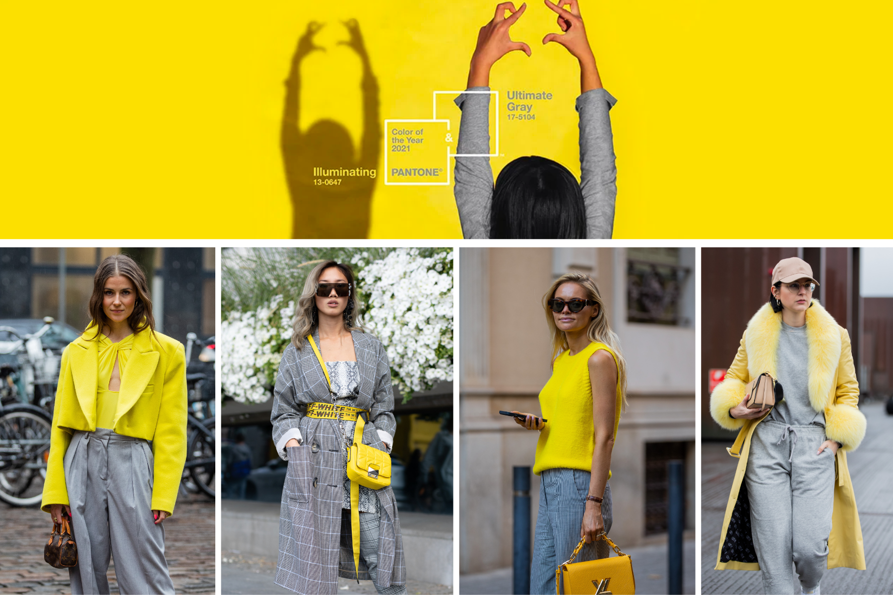 "Pantone dell'anno 2021: ultimate gray e illuminating (giallo)"